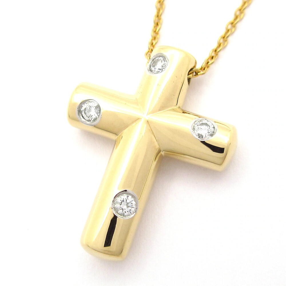 Tiffany&Co. Dots Cross 18K Yellow Gold #379529T16B